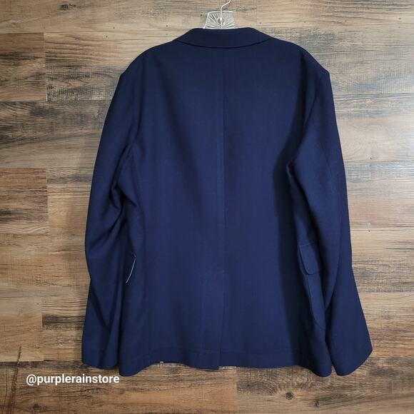 Huckberry Taylor Stitch Everyday Telegraph Blazer 44 R Wool Knit Navy NWOT - Picture 2 of 12